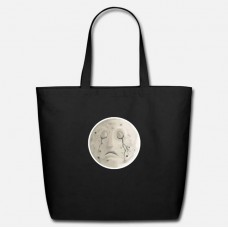 Crying Moon Black Eco-Friendly Tote Bag